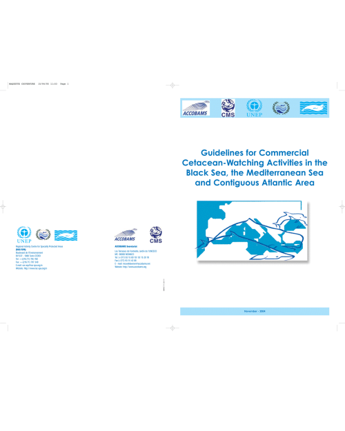 Guidelines for Commercial Cetacean-Watching Activities in the Black Sea, the Mediterranean Sea and Contiguous Atlantic Area (en anglais)